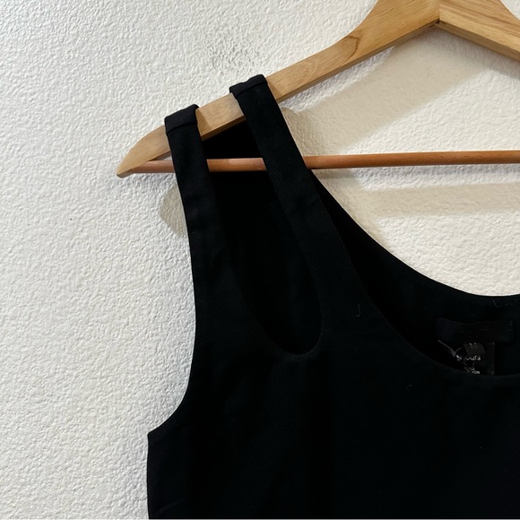 Revolve H:ours Asymtrical Tank Double Strap Bodysuit Size Medium Black NWT - Picture 3 of 7